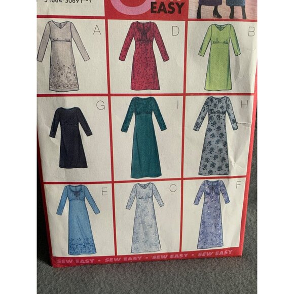 Butterick Misses Dress Sewing Pattern sz 6 - 10 6333 - uncut - Picture 2 of 5